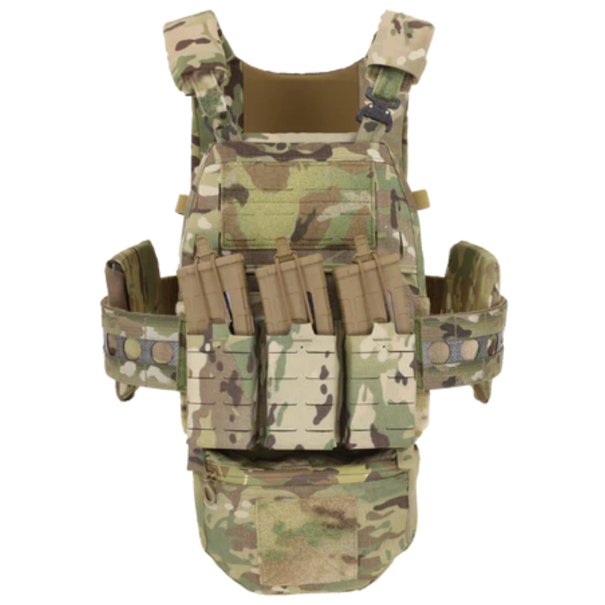 Low-Profile Aufbau der KTAR Front Flap an der Front des Plate Carriers