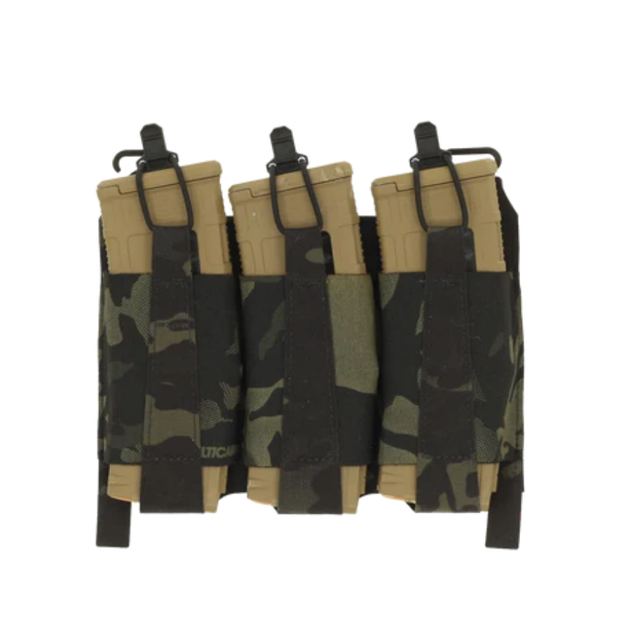 Low-Profile Aufbau der Triple Elastic AR Front Flap an der Front des Plate Carriers