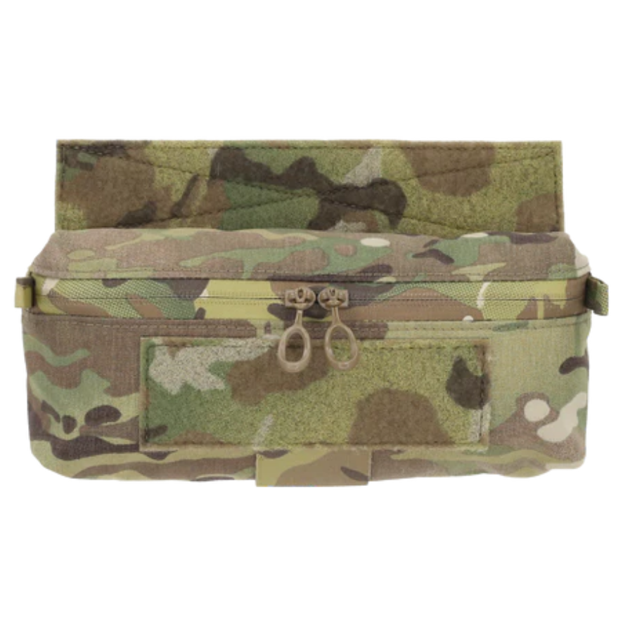 Detailaufnahme der Doppel-Reißverschlüsse der Mini Dangler Tasche