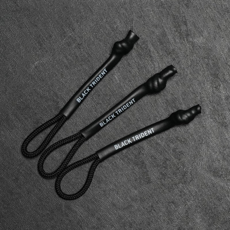 Black Trident Zip Puller 3-Pack