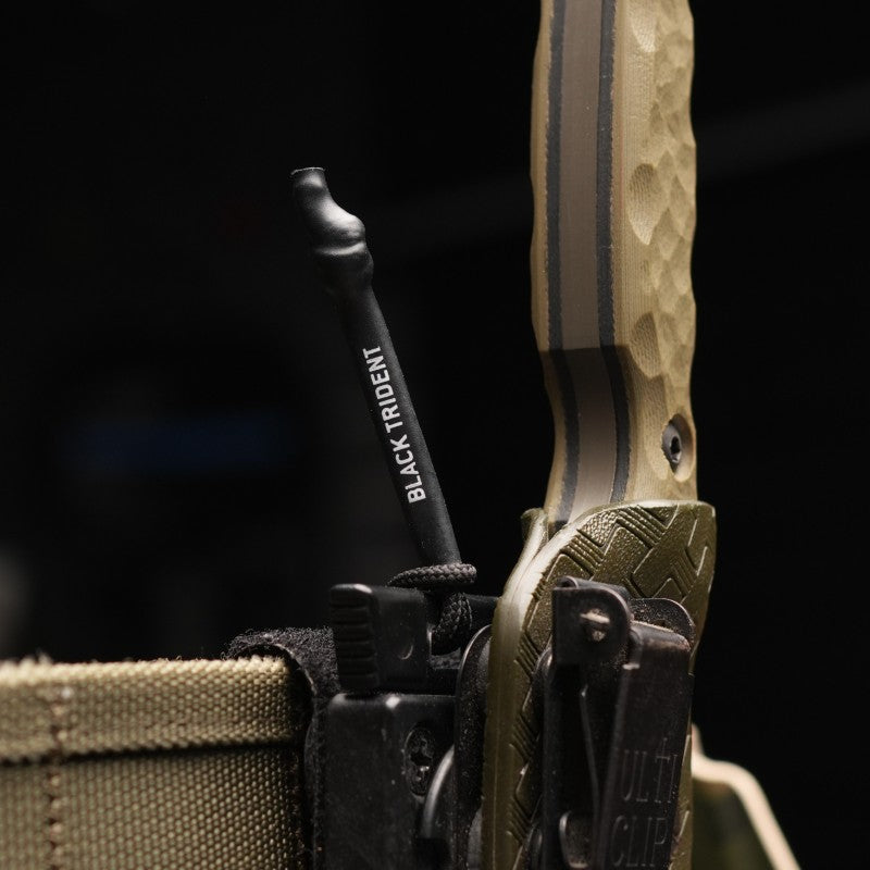 Black Trident Zip Puller 3-Pack