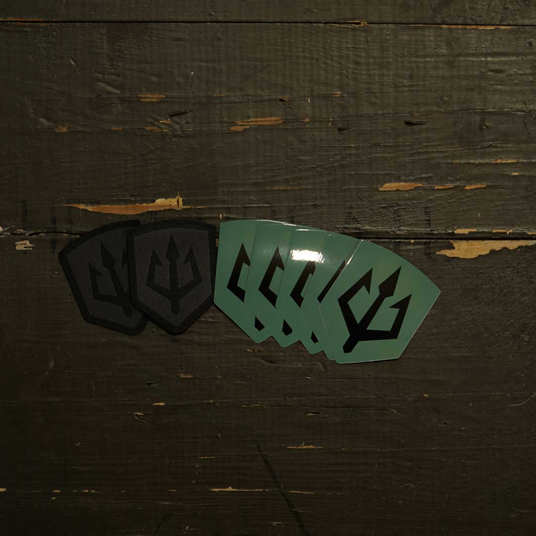 Dark Edition // Black Trident® Stickers & Patches