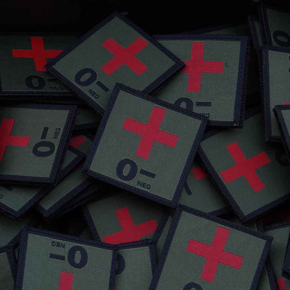 Black Trident® Blood Type Patches