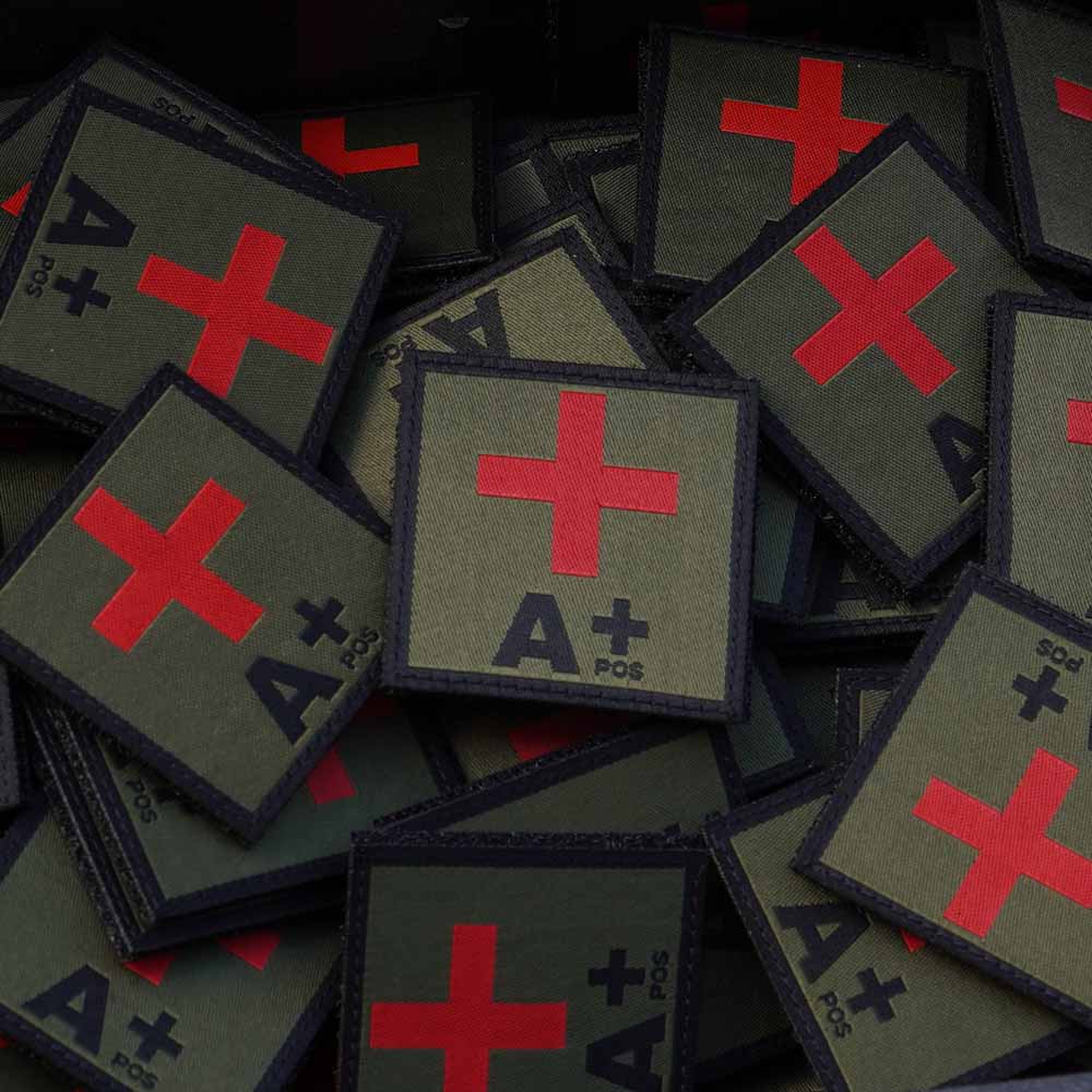 Black Trident® Blood Type Patches