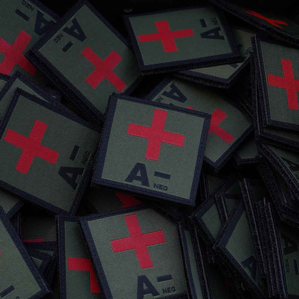 Black Trident® Blood Type Patches