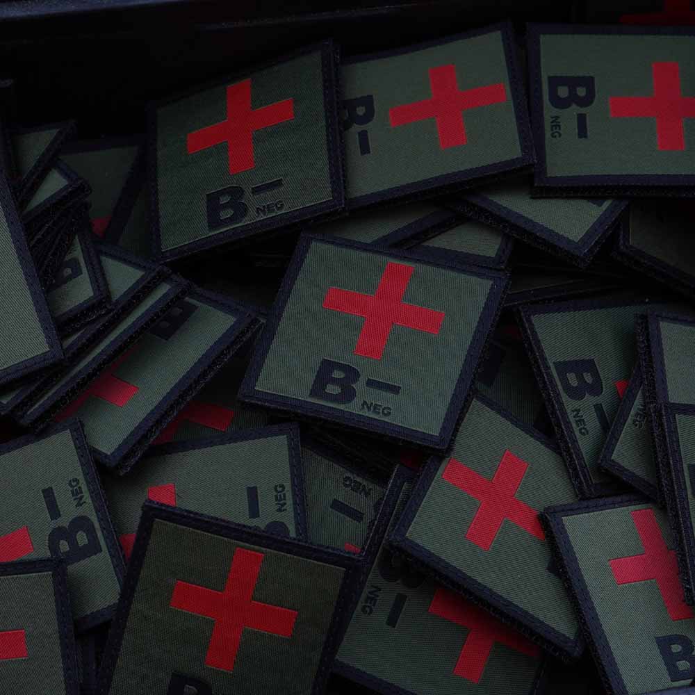Black Trident® Blood Type Patches