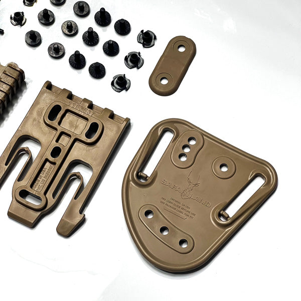 Safariland 567BL 1.5"-1.75" interchangeable bridge + QLS kit