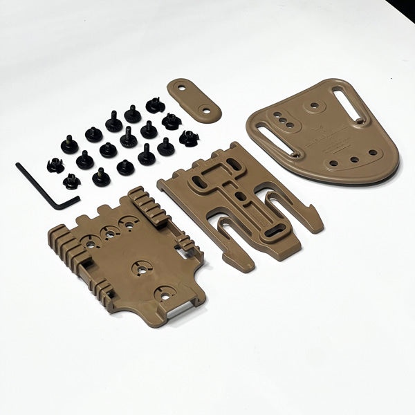 Safariland 567BL 1.5"-1.75" interchangeable bridge + QLS kit