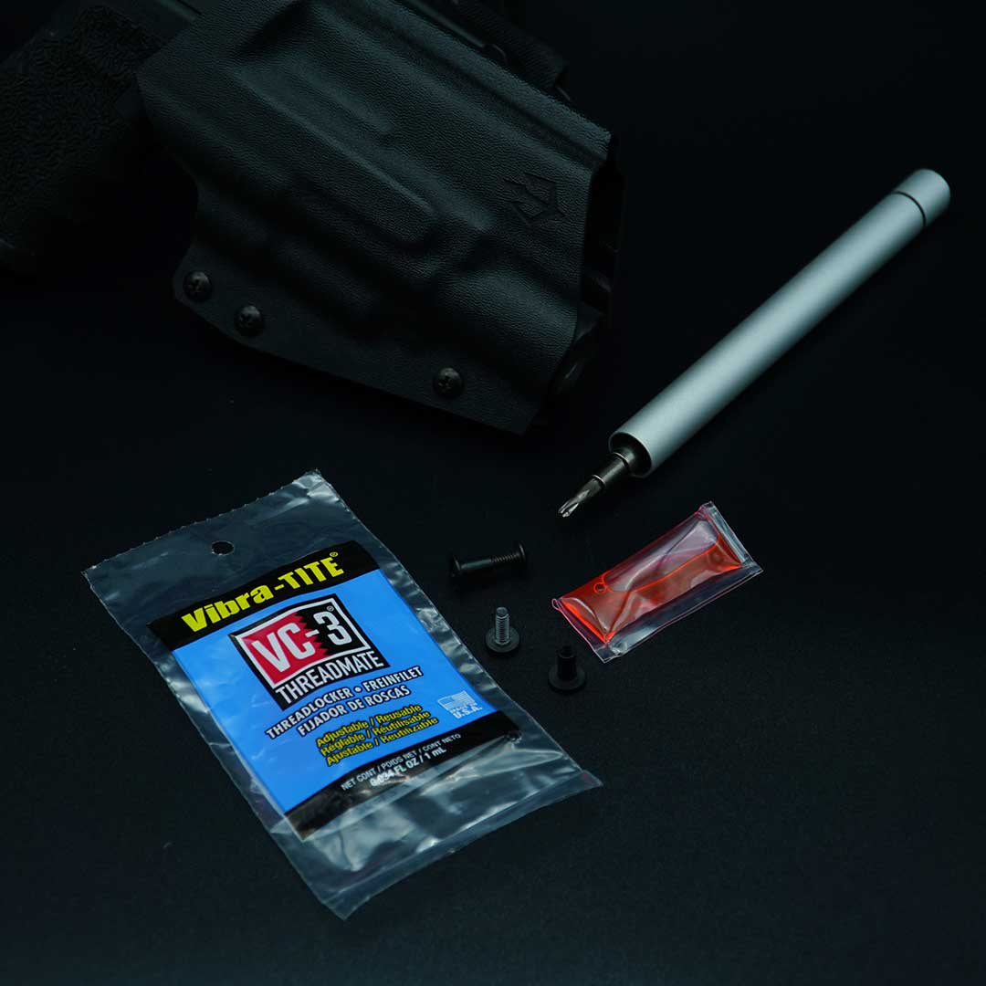Vibra-TITE Holster Schraubensicherung Black Trident - Special Purpose Gear Vibra-TITE Holster Schraubensicherung Black Trident - Special Purpose Gear