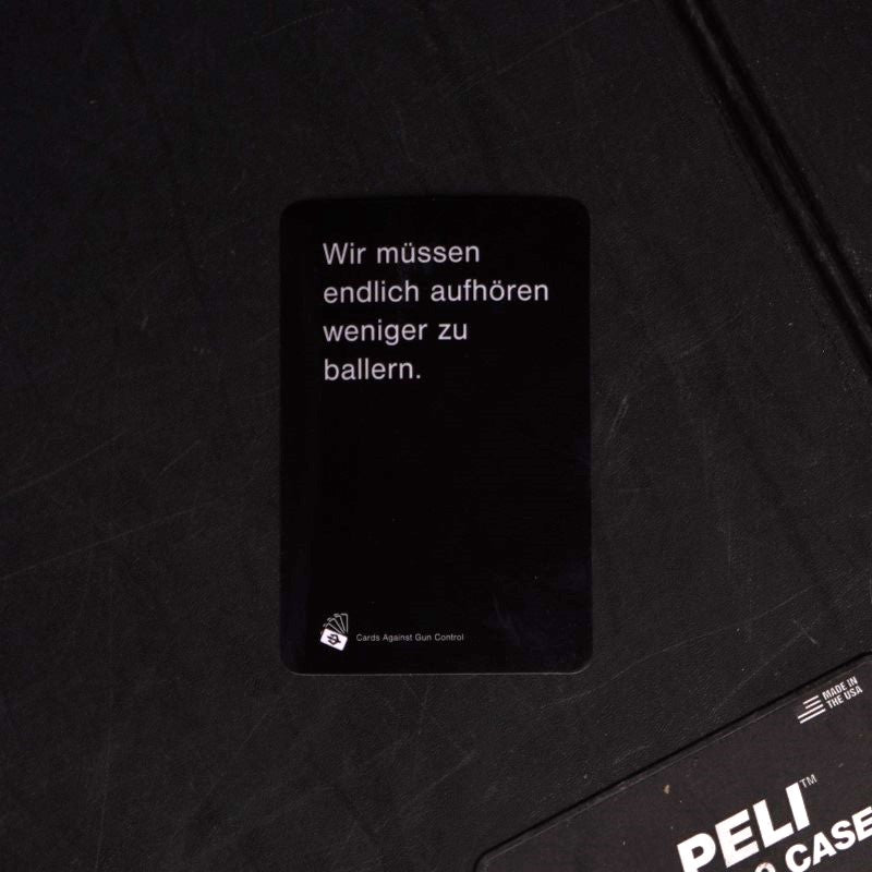 Cards Against Gun Control Sticker