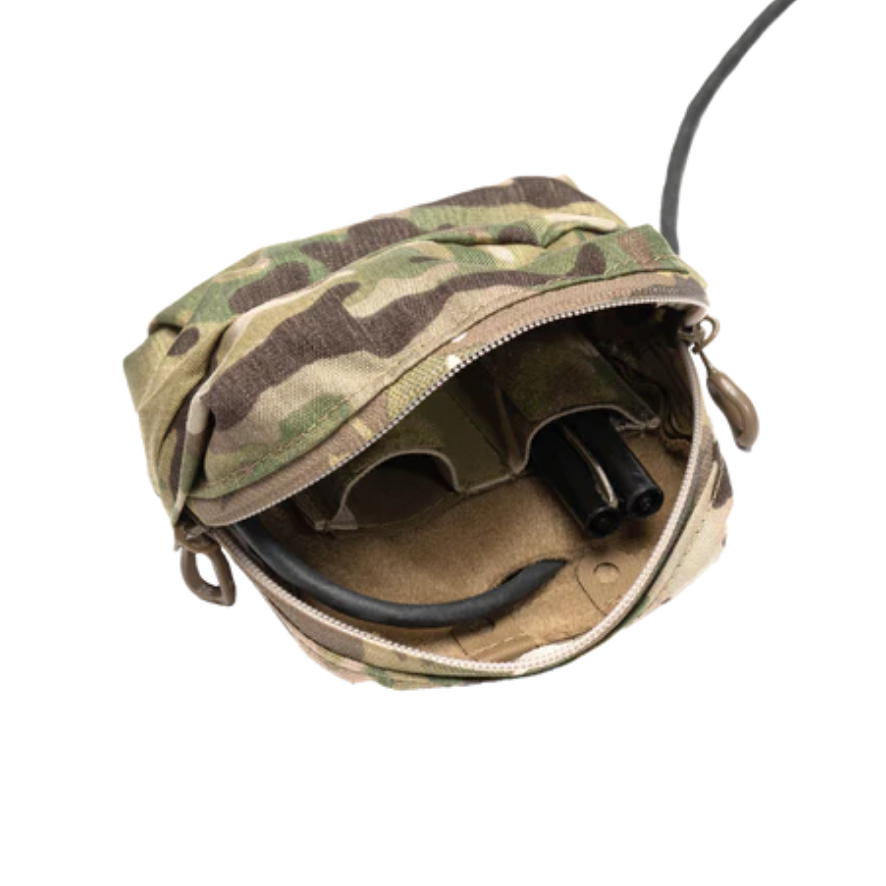 Innenraum der 6x9 Tasche mit Klettfläche für Inserts