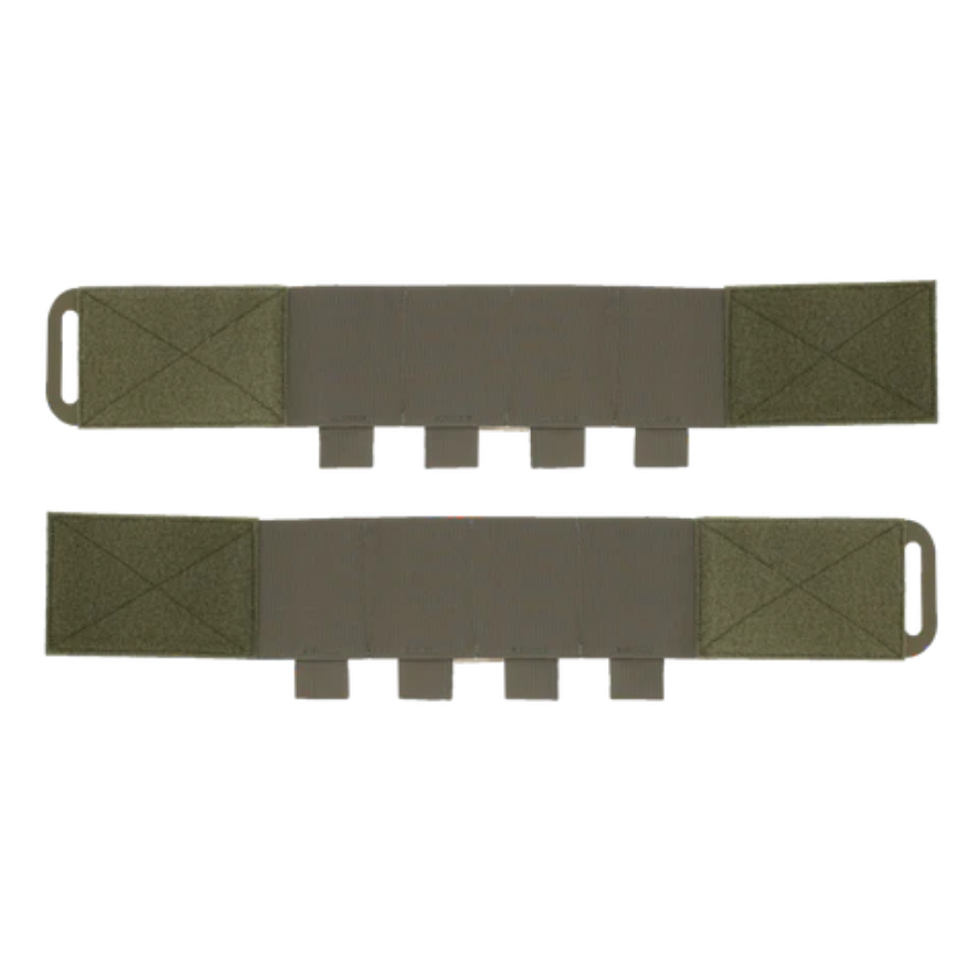 Ferro Concepts FCPC CEC Carry Elastic Cummerbund am Plate Carrier montiert – flaches elastisches Tragesystem mit integrierten Magazin-Zellen.