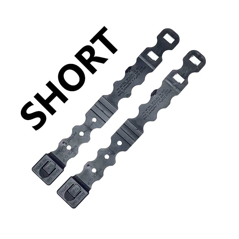 Malice clips including mounting screws