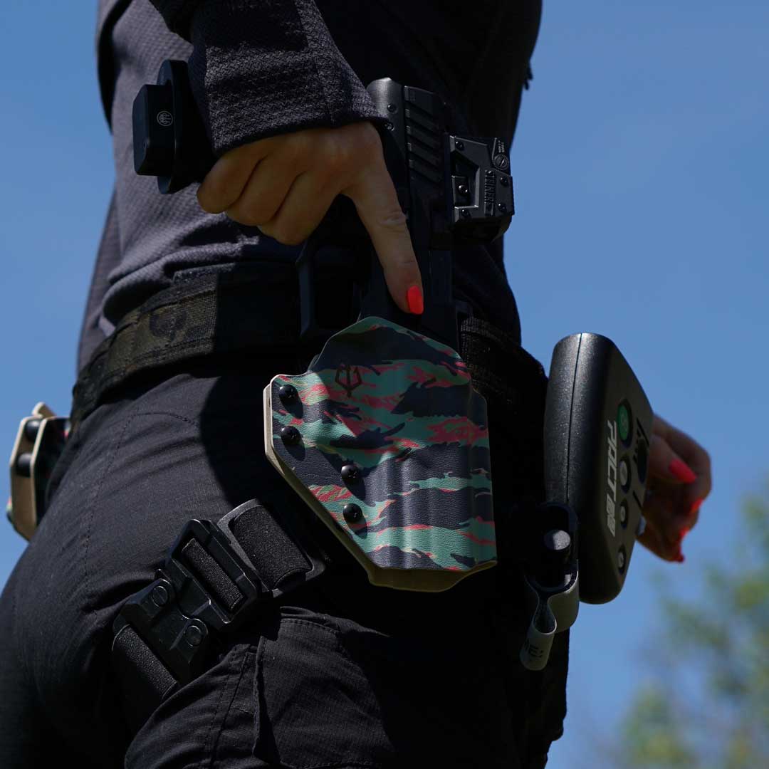 thor holster für Pistolen aus Kydex Material für Polizei, Militär und Sportschützen, IPSC. 