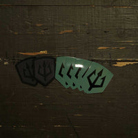 Dark Edition // Black Trident® Stickers &amp; Patches