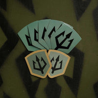 Black Trident® Stickers &amp; Patches
