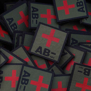 Black Trident® Blood Type Patches