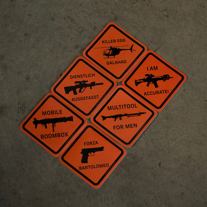 Danger Zone Stickers
